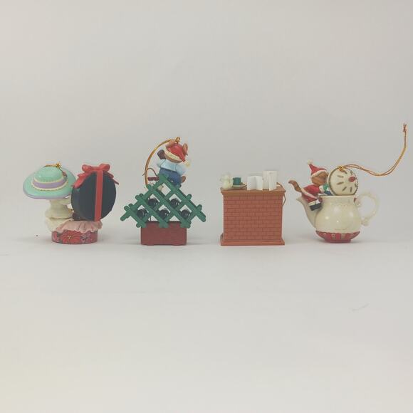 LUSTRE FAME LTD Vintage Xmas Ornaments Dated 1995 (Lot of 4) - Picture 2 of 10